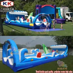 Аквапарк дворе ПРИКЛЮЧЕНИЯ Сумасшедший популярные пользовательские гигантские надувные водные Slip-N-Slide для взрослых