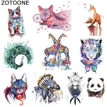 ZOTOONE Pretty Animal Patches A-level Washable Iron on Transfer Patches T-shirt Dresses Parches Easy Print By Household Irons C sew pretty t shirt dresses