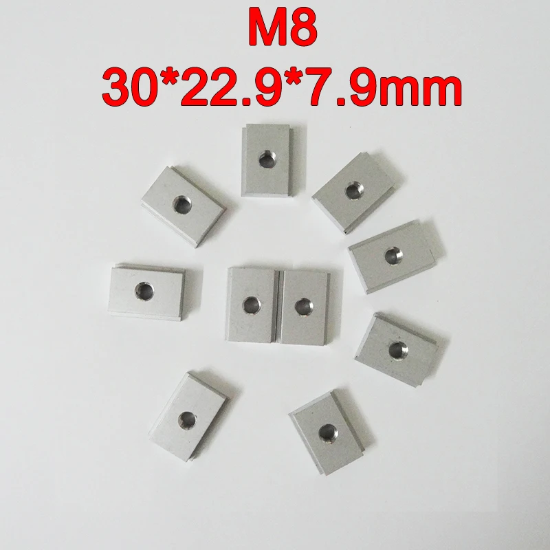 Brand New 8pcs/lot M8 30*22.9*7.9mm Aluminum Alloy...