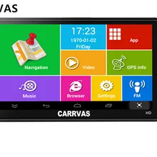 CARRVAS 7 дюймов Автомобильный gps навигатор Android AVIN wifi грузовик автомобиль gps авто навигаторы sat nav Россия/Европа карта