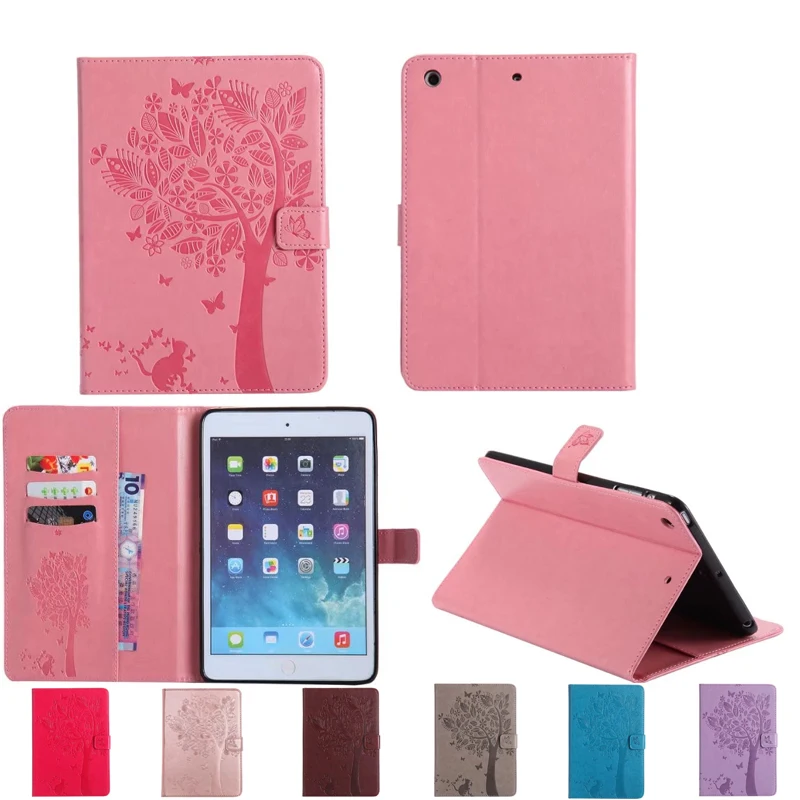 Чехол для Funda iPad Mini чехол с кошкой и чехлом из искусственной кожи подставкой
