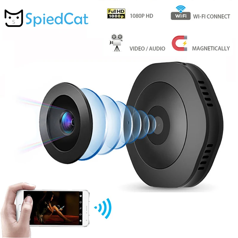 Wi Fi мини камера Домашняя безопасность ИК Ночное видение беспроводная HD