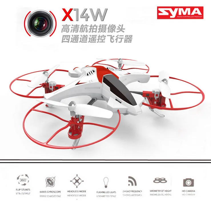 

Syma X14W RC Quadcopter With Camera WIFI FPV Remote Control drone Dron Helicopter quad copter toys for children gift x5hw