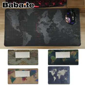 

Babaite Hot Sales Old World Map Customized MousePads Computer Laptop Anime Mouse Mat Laptop Gaming Lockedge Mice Mousepad