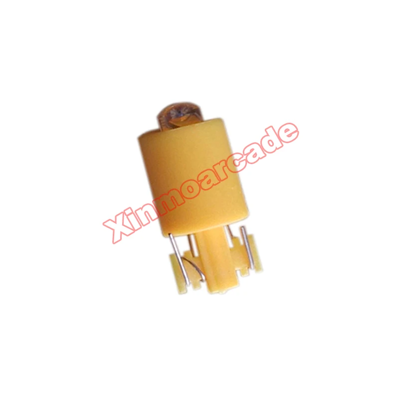10 шт. Аркады и пинбол Замена DC12V светодиодный светильник светодиодный для кнопки с подсветкой 5 цветов - Цвет: yellow