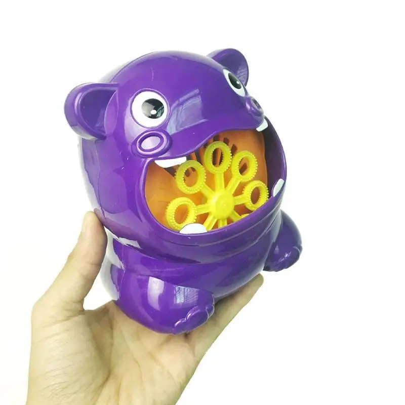 Милый мультфильм животных автоматическая машина для пузырей воздуходувка детские забавные интерактивные открытый игрушки для детей