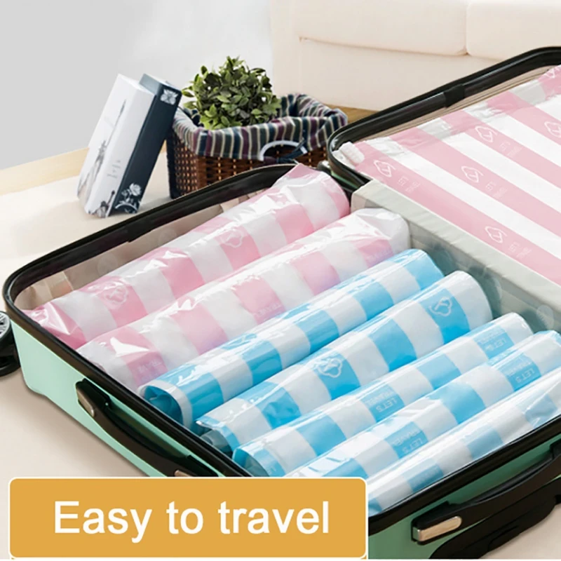 Hand Rolling Compression Roll up Space Saver Packing Sacks for Luggage