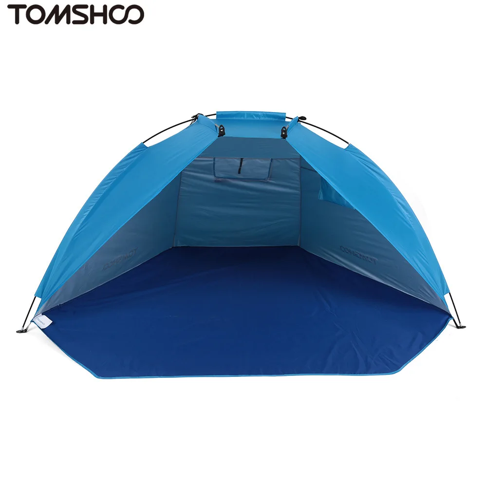 

TOMSHOO Outdoor Beach Tent Sunshine Shelter 2 Person Sturdy 170T Polyester Sunshade Tent for Fishing Camping Hiking Picnic Park