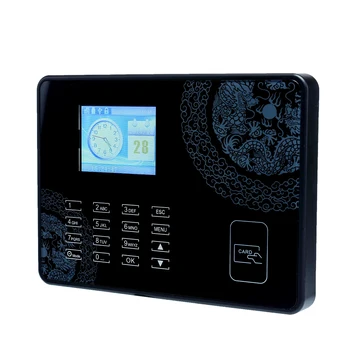 

Password Card Attendance Machine Employee Checking-in Payroll Recorder TCP/IP 2.8 inch LCD Screen DC 5V Time Attendance Clock