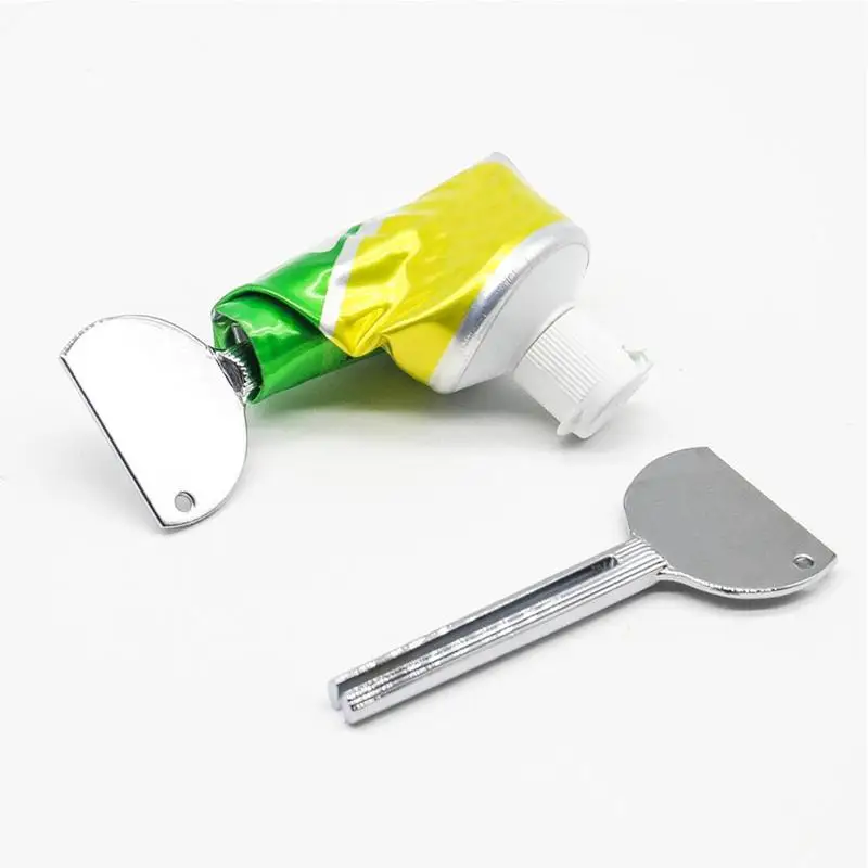 Металлическая зубная паста из нержавеющей стали, соковыжималка для зубной пасты, зубная паста, цветная краска, косметический выжиматель тюбика с краской для инструментов для ванной