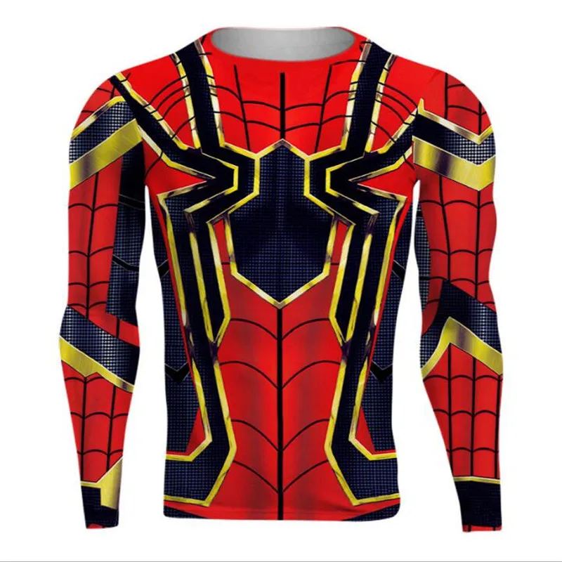 Avengers Infinity War SpiderMan Iron Man Tom Holland Black Panther Cosplay Costumes Running tights Gym bodysuit clothes trousers