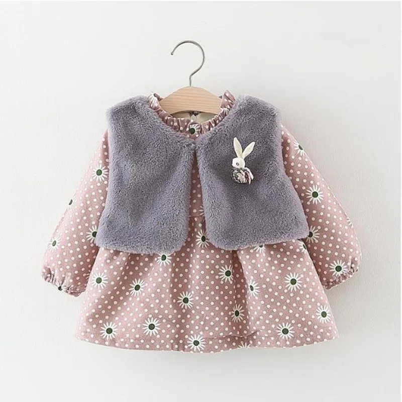 2018 baby girl winter clothes 0 3 years old baby christmas dress girl