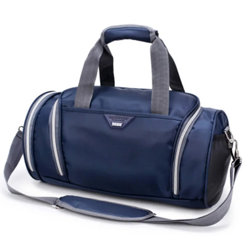 Профессиональная Водонепроницаемая большая спортивная сумка для спортзала с карманом для обуви Мужская/женская сумка для занятий фитнесом на открытом воздухе Дорожная сумка для йоги - Цвет: Drak Blue