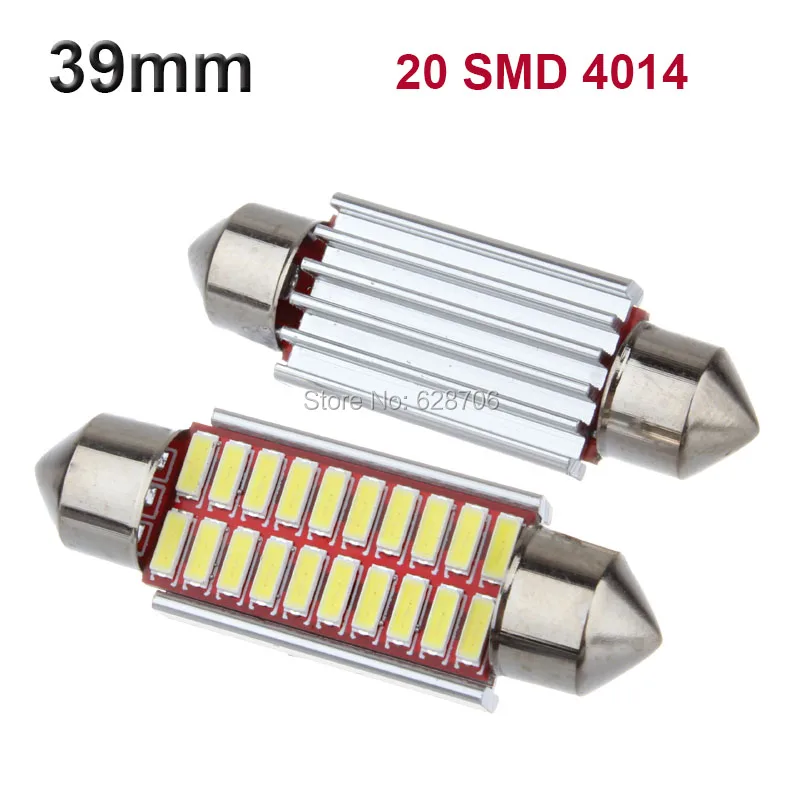 Лама светодиодная автомобильная Festoon 31/36/39/42 мм C5W C10W сверхъяркая 4014 SMD без ошибок