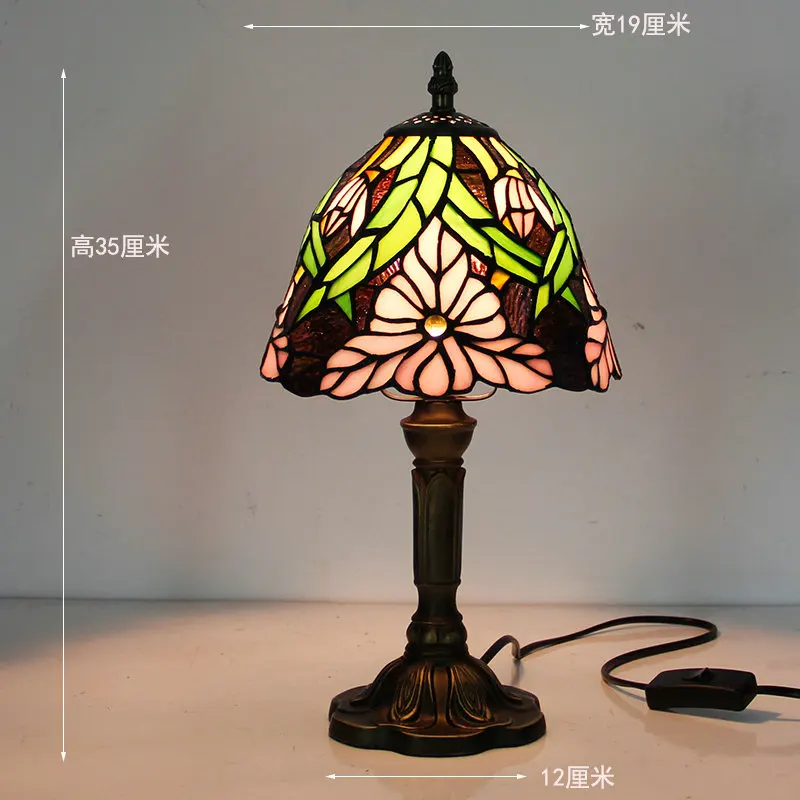 Artpad Средиземноморский Декор Турецкая мозаика лампы E27 абажур из витражного стекла прикроватная тумбочка для спальни винтажный Настольный светильник - Цвет абажура: 3