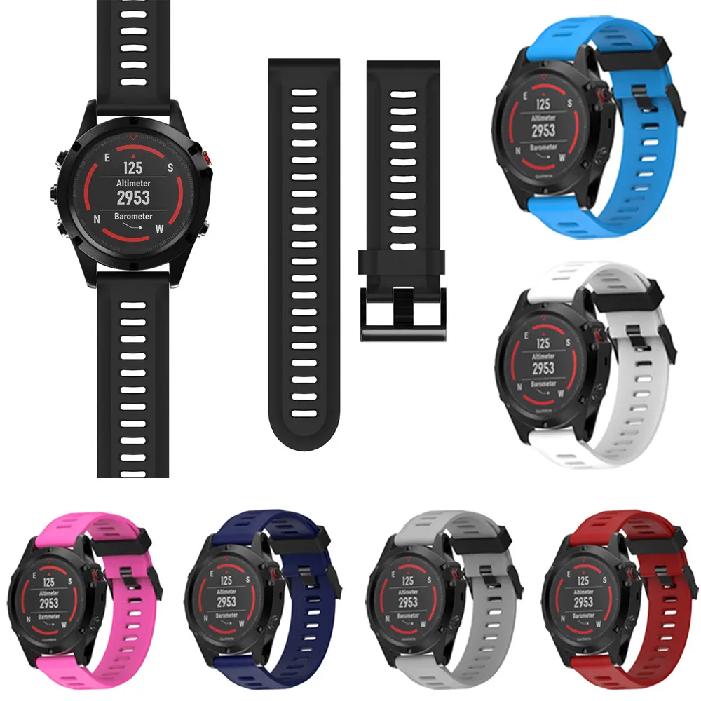 

CARPRIE Replacement Watch Bracelet Silicone Soft Wrist Band Strap For Garmin Fenix 5X GPS Watch#30
