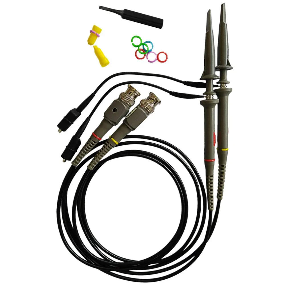 Two P6100 DC 100MHZ Oscilloscope Scope Clip Probe 100MHz For Tektronix