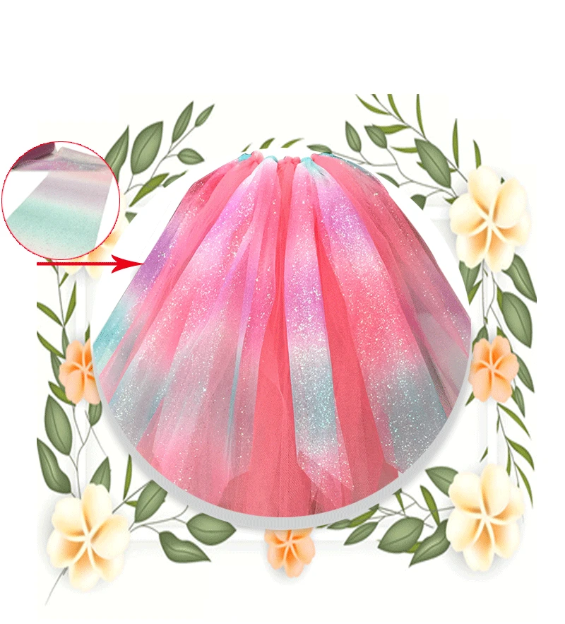 Rainbow Tulle Roll Spool Yarn Tutu DIY Table Kids Skirt Gift Craft Fabric Party Bow Tulle Rolls Wedding Party Decoration Favor
