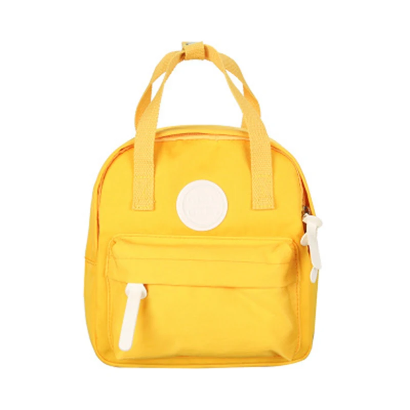 Женские холщовые рюкзаки в стиле пэчворк, мини-рюкзаки, милая сумка, яркие цвета, школьные сумки на плечо для подростков, модная сумка для девочек - Цвет: yellow
