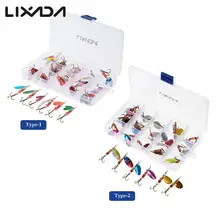 Lixada 30 шт. блестки Спиннер металлические рыболовные приманки Спиннинг блестки в виде ракушки Спиннер приманки Крючки снасти