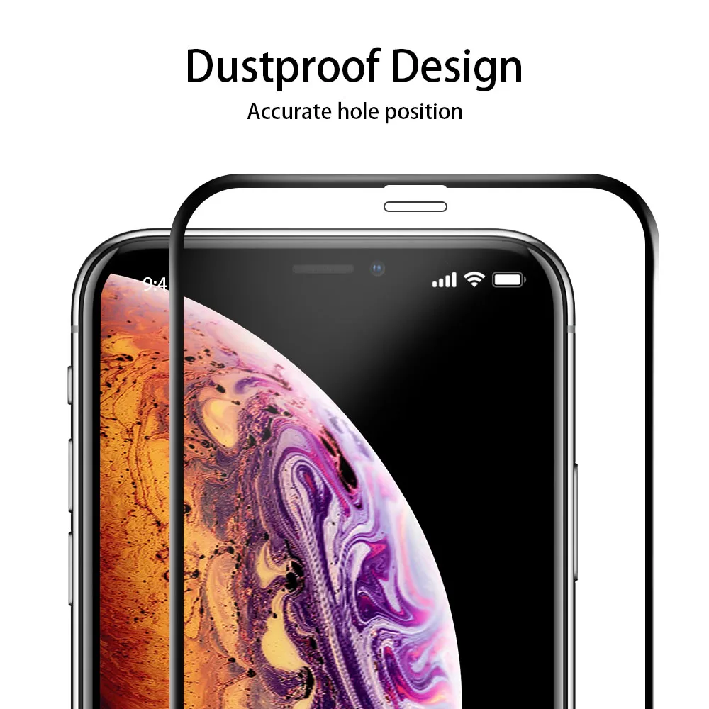 Защитная пленка 10D для iphone X 8 7 6 Plus полное покрытие закаленное стекло iPhone XS XR xsmax 11