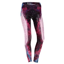JIGERJOGER/Новинка года; зимние цветные леггинсы для девочек с 3D Цифровым принтом; большие размеры XL; темно-фиолетовые джеггинсы с боковой панелью