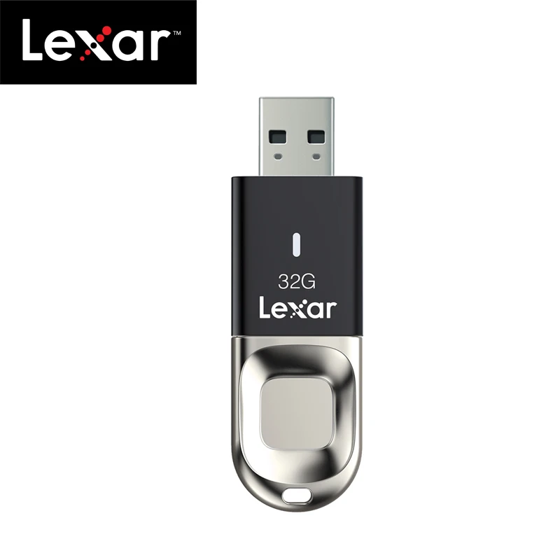 100% Оригинальный USB флеш накопитель Lexar с распознаванием отпечатков пальцев 128 ГБ 64