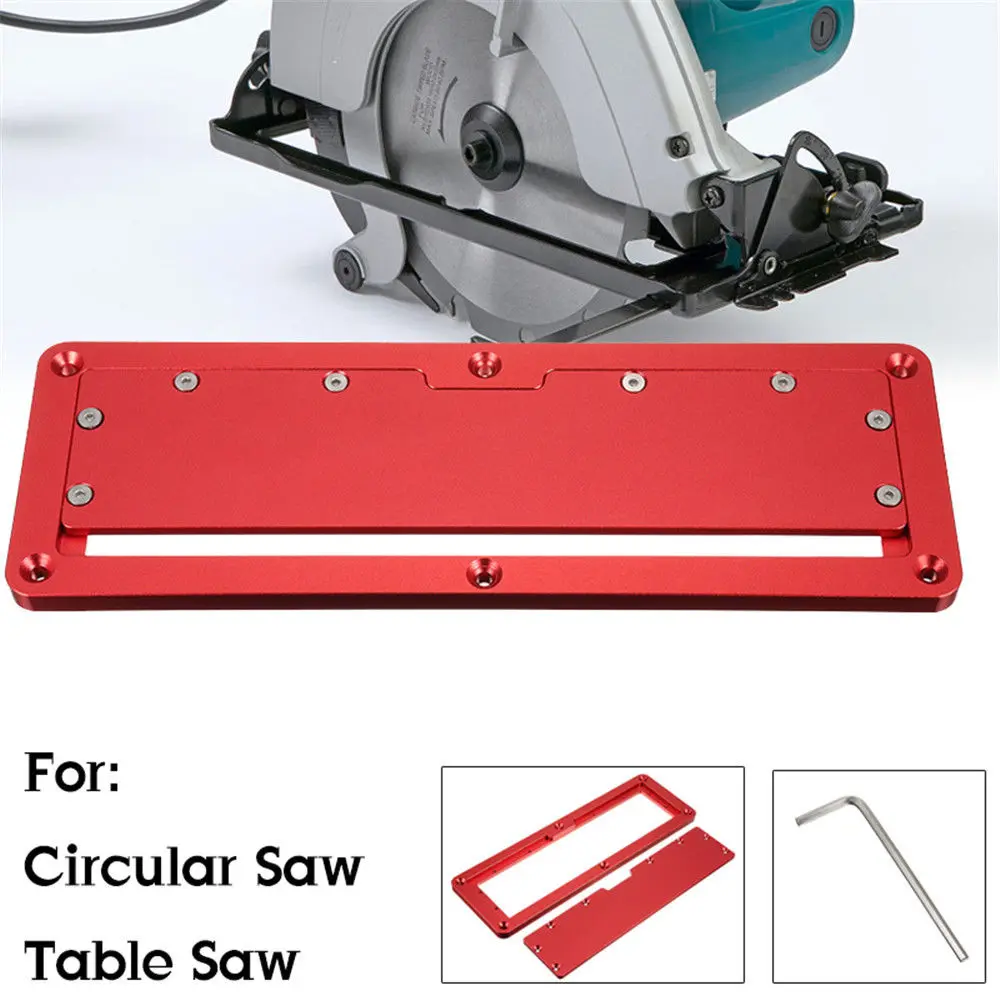 Piastra Per Sega Circolare Elettrica Piastra Per Inserto In Alluminio Regolabile In Alluminio Regolabile Accessori Per Strumenti Per La Lavorazione Del Legno Fai-da-te