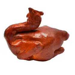 Gresorth 7,5 дюймов поддельные жаркое курица реалистичные искусственные соли запеченные цыплёнок, для украшения для домашняя Рождественская