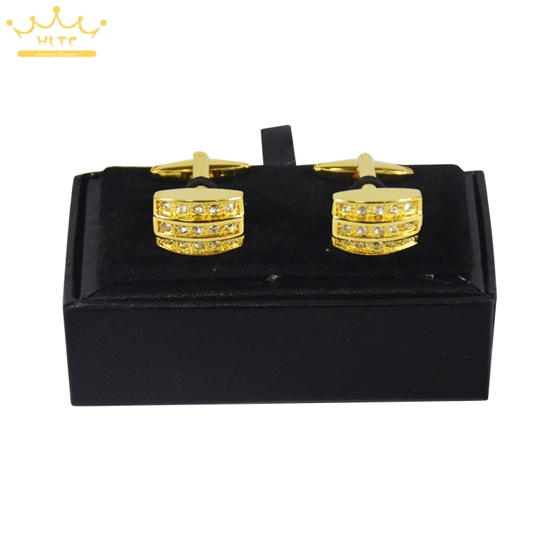 US $106.22 High Quality 100pcs Black Faux Leather Mens Jewelry Cufflinks Box Gift Storage Organizer Case Cuff Link Display Box Holder