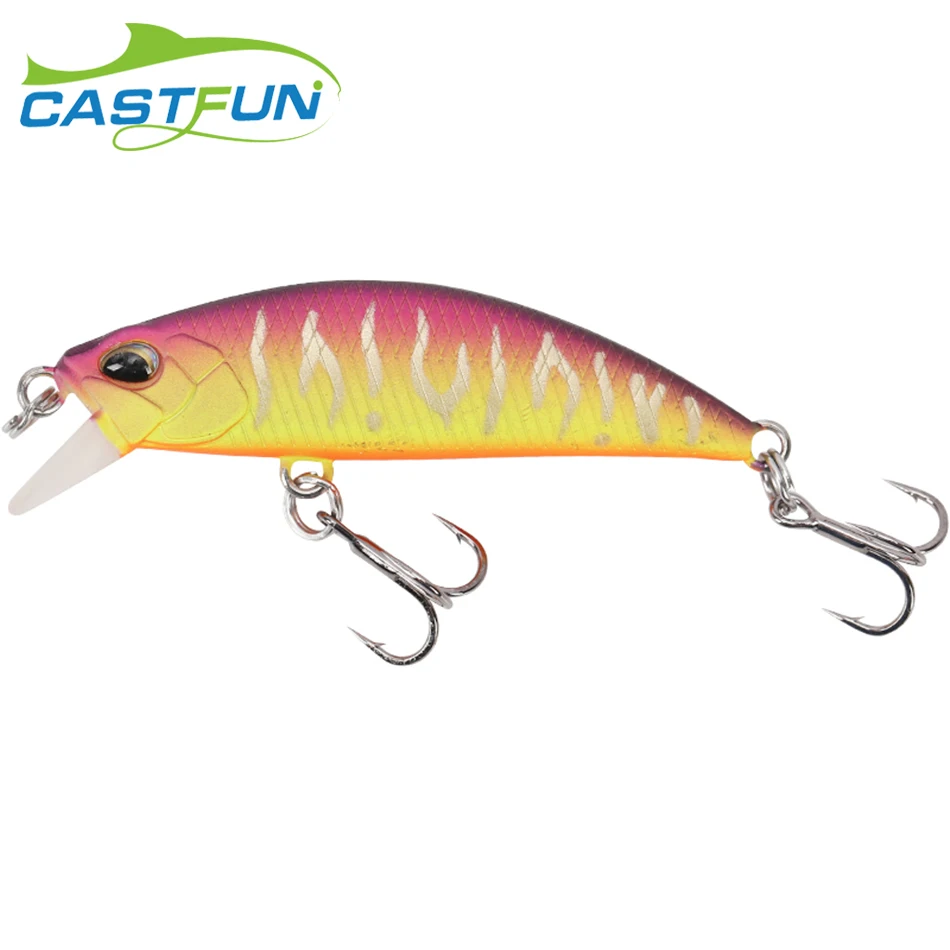  CASTFUN Black Minnow 5.0g 5cm Sinking Minnow All Class Smart Lure Wobblers Fresh Saltwater Mandarin - 32914780351