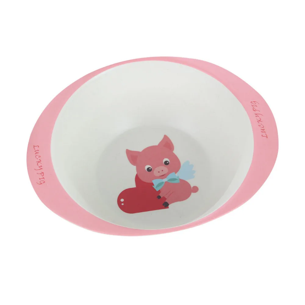 2019 Outdoor tableware bamboo fiber tableware children cartoon bowl environmental baby tableware doll plates tableware 40J11 (3)