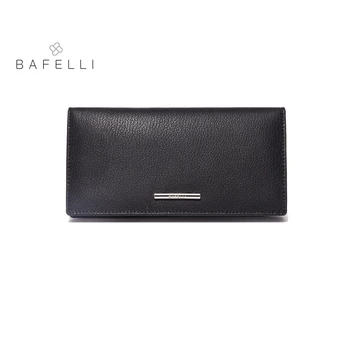 

BAFELLI split leather womens wallets high capacity long pures unisex money clips 4 colors More card women famous brands wallets