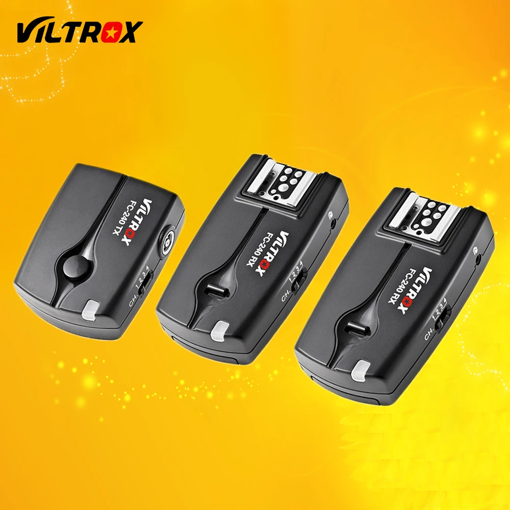 Viltrox FC 240 Wireless Studio Strobe Flash Trigger Camera Remote +2