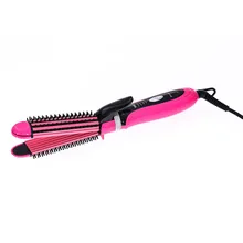 SHINON 3 in 1 Professional Hair Salon Styling Tool Hair Straightener & Curler & Temperature Adjustment Tool Fast Heating 35W