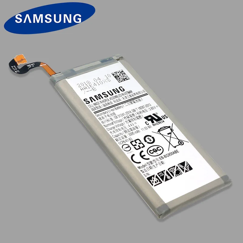 Оригинальная батарея samsung для samsung Galaxy S8 G950 G950F G950A G950T G950U G950V G950S 3000 мА/ч, EB-BG950ABE запасная батарея