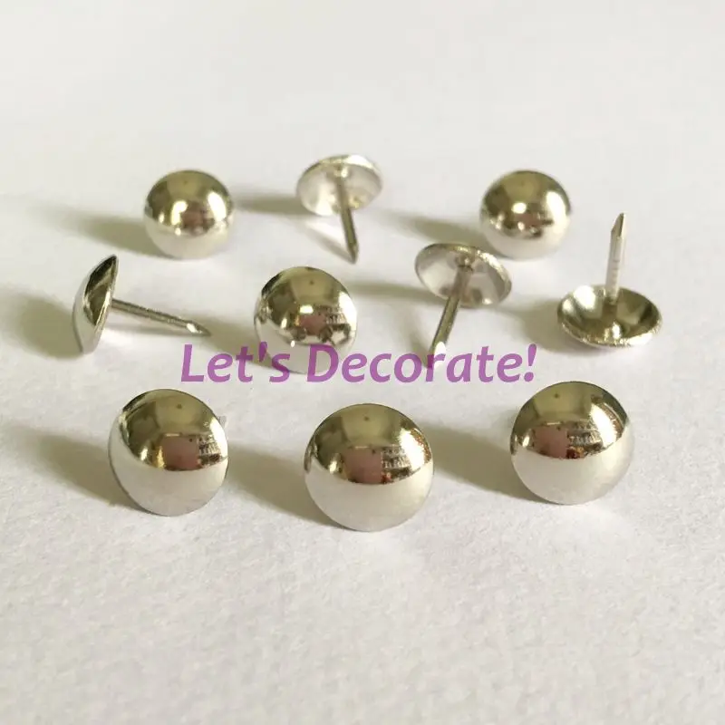 Free shipping 580pcs/lot 9.5mm Nickel Plated Home or Garden Decorative