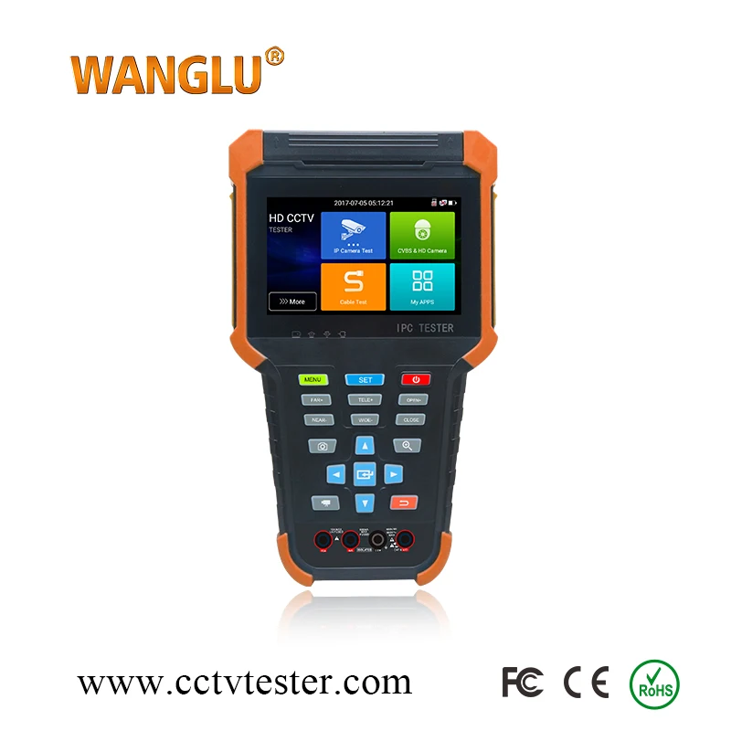 WANGLU ручной 4 дюймов сенсорный экран 8MP AHD/8MP CVI/8MP TVI/8MP EX-SDI в одном IP камера тестер