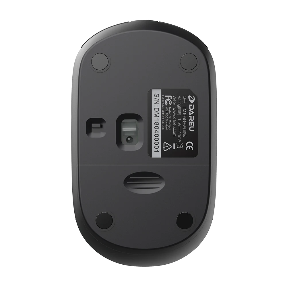 DAREU LM105G беспроводная мышь Супер тонкая 2 4 ГГц передача 1000 точек/дюйм нано приемник