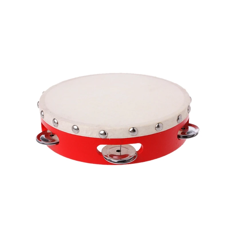 175MM WS-tambourine барабан ручной бубен ударные колокольчики для бубна Jingles музыкальная игрушка - Цвет: 175MM