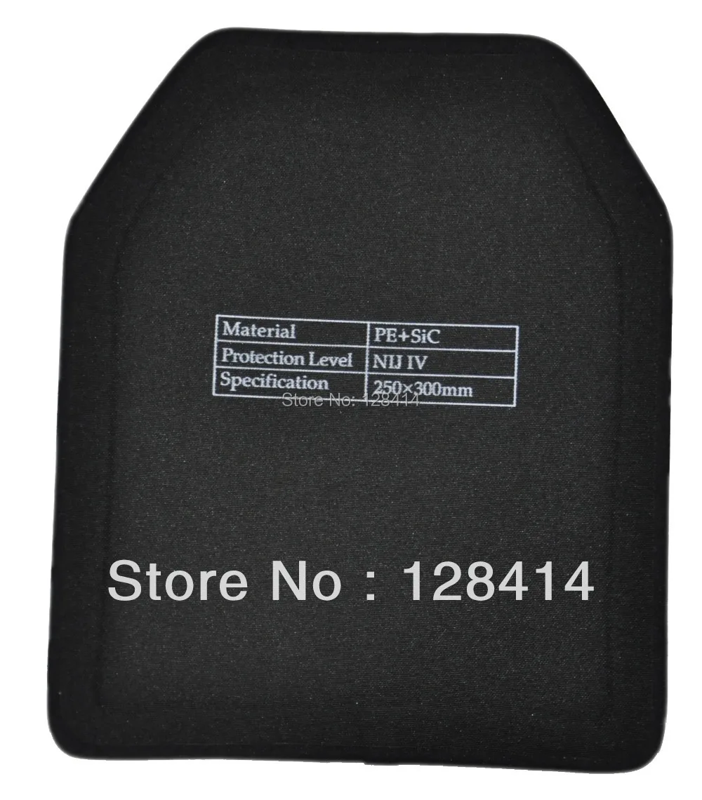 MILITECH Two SIC & PE NIJ IV Bulletproof Panels Set NIJ IV Stand Alone Ballistic Panels NIJ level 4 Composite Armor Set ESAPI MILITECH Two SIC & PE NIJ IV Bulletproof Panels Set NIJ IV Stand Alone Ballistic Panels NIJ level 4 Composite Armor Set ESAPI