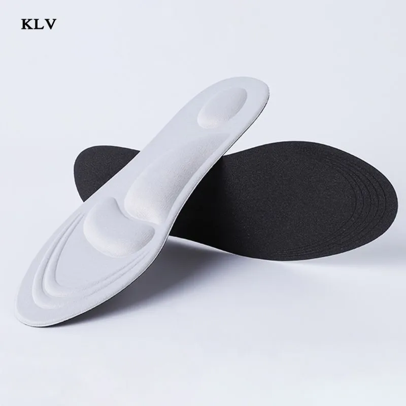 Унисекс 4D Спортивная губка мягкая обувь на высоком каблуке стельки супинатор ортопедический массаж боли вставки подушки колодки амортизатор