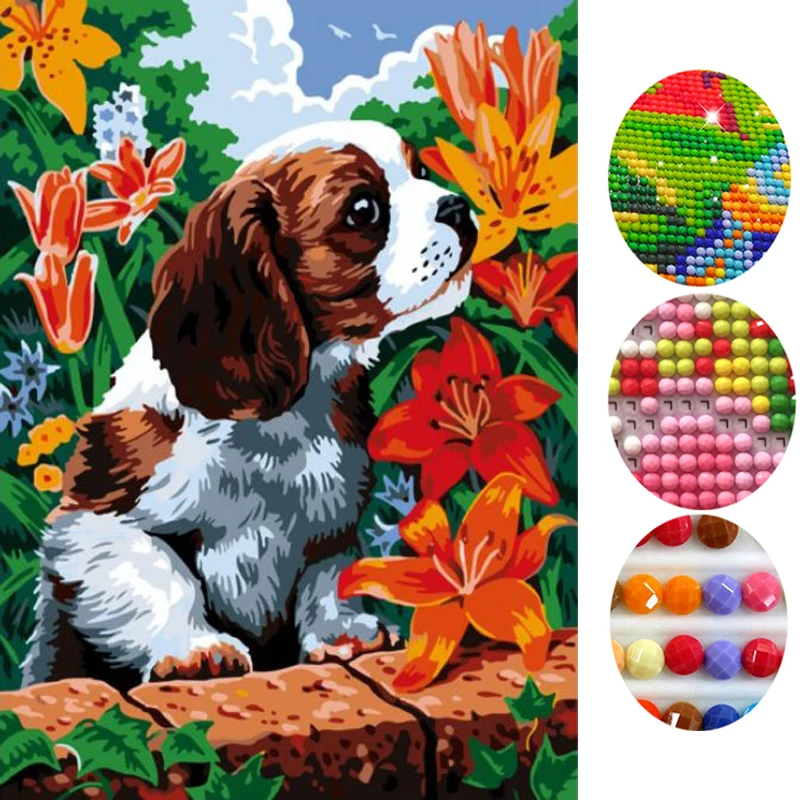 5D Diamond painting leopard Diy Round Diamond mosaic animal Cross