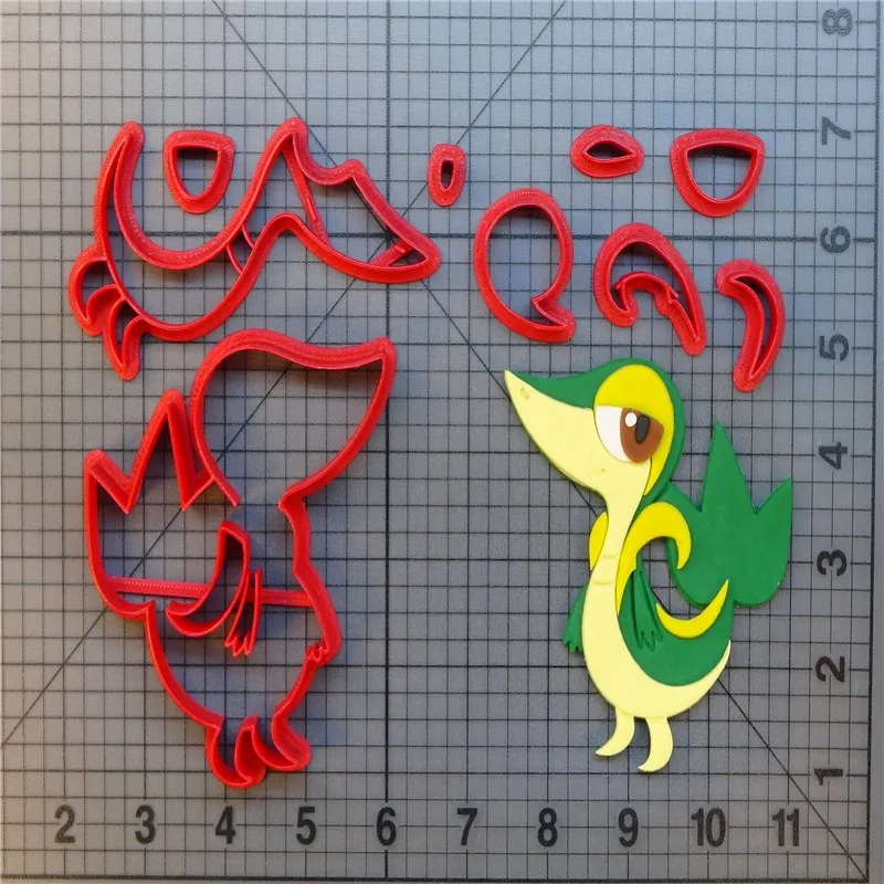 

Famous Movie Pokemon Snivy Cookie Cutter Custom Made 3D Printed Cake Cutter Set Fondant Cutter Tools Kitchen Accessories