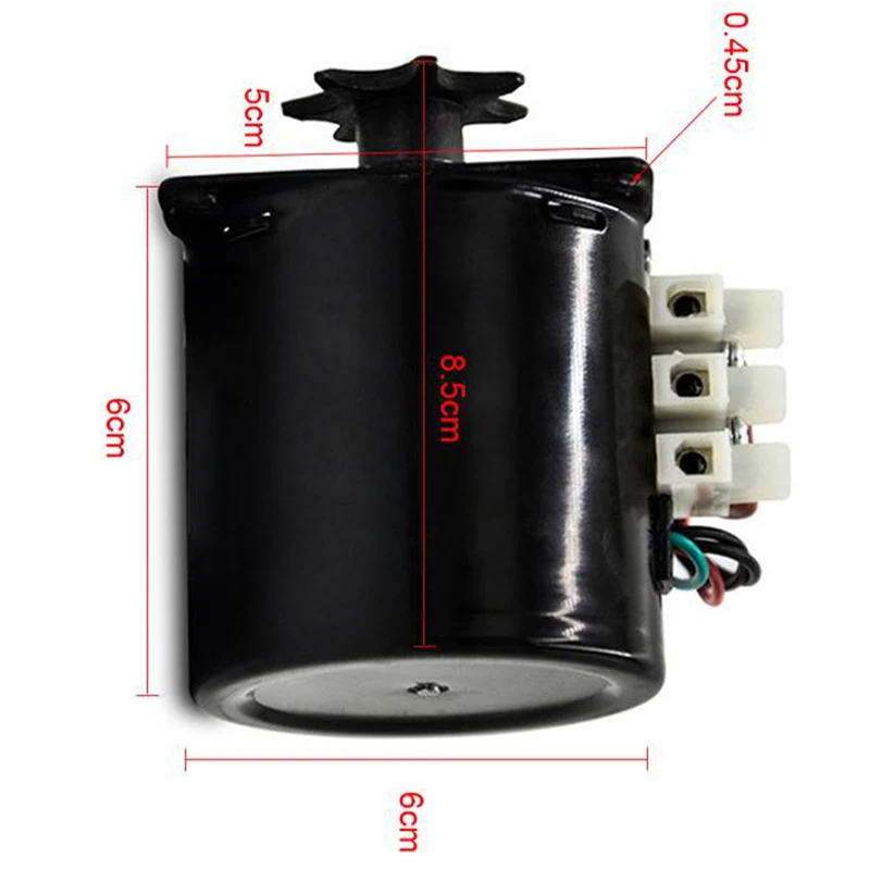 Ac220V 2.5 R/Min Incubator Automatic Egg Turning Motor Gear Deceleration Controllable Permanent Magnet Synchronous Motor