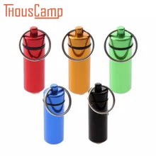 Водонепроницаемая алюминиевая лекарственная коробочка для хранения лекарственных средств Органайзер брелок таблетница 5 шт./партия