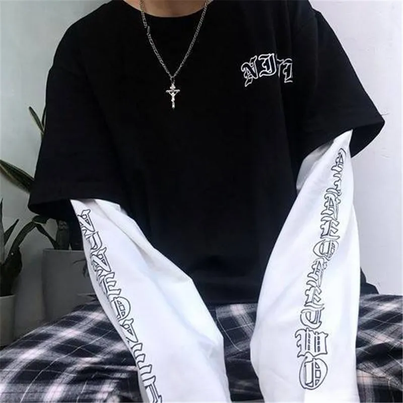Japan Harajuku Black Gothic Hip Hop T 