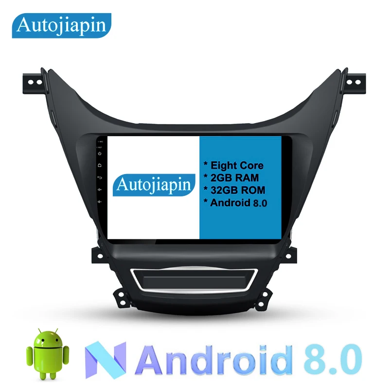 AUTOJIAPIN для HYUNDAI ELANTRA 2011-2013 9 &quotВосьмиядерный Android 8 0 2G ram 1024*600 Автомобильный gps Navi с