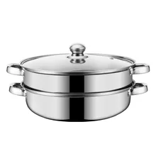 28 см из нержавеющей стали двойной суп Пароварка для приготовления пищи многофункциональный горшок суп Пароварка из нержавеющей стали суп горшок кухонная посуда