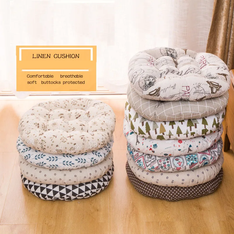 Cotton Cushion Increase Thickening Tatami Round Chair Student Pad Sofa Office Bedroom Home Decoration Futon | Мать и ребенок